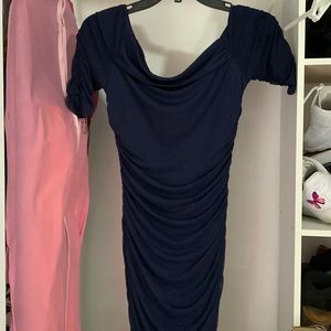 navy blue mermaid formal dress !!